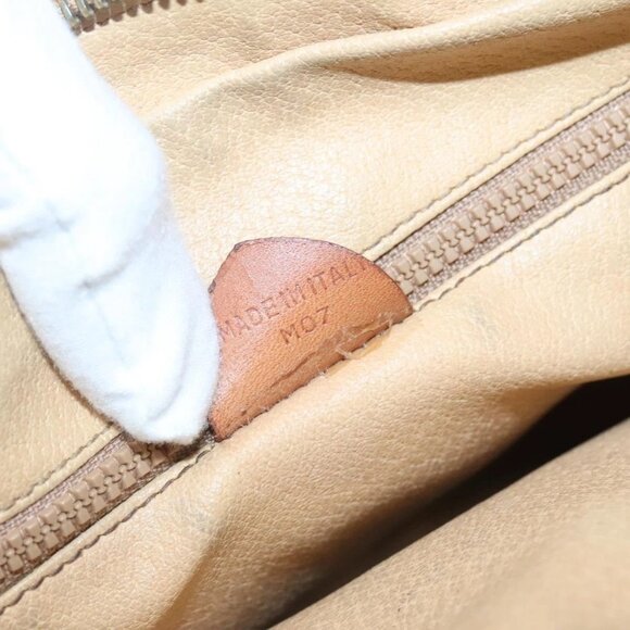 CELINE Macadam Canvas Shoulder Bag PVC Leather Brown Gold Auth BA2501 - Picture 12 of 16